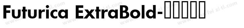 Futurica ExtraBold字体转换